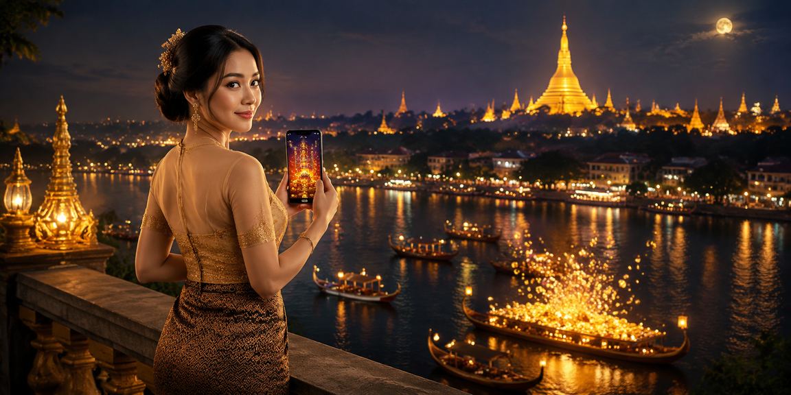 ရန်ကုန် ရွှေတိဂုံ ဘုရား နေ့လယ်ကာမှာ မိုဘိုင်းစကေးစ်နို